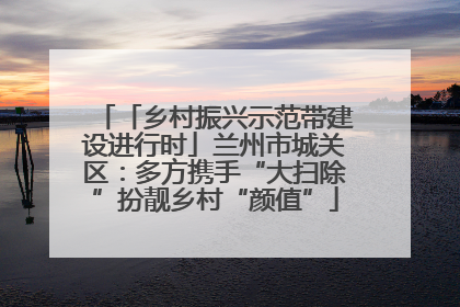 「乡村振兴示范带建设进行时」兰州市城关区：多方携手“大扫除”扮靓乡村“颜值”