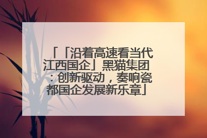 「沿着高速看当代江西国企」黑猫集团:创新驱动,奏响瓷都国企发展新乐章