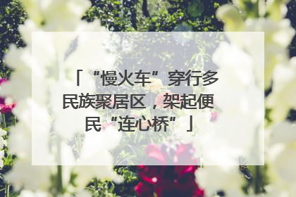 “慢火车”穿行多民族聚居区，架起便民“连心桥”