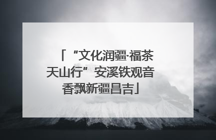 “文化润疆·福茶天山行”安溪铁观音香飘新疆昌吉