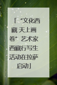 “文化西藏 天上画卷”艺术家西藏行写生活动在拉萨启动