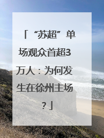 “苏超”单场观众首超3万人：为何发生在徐州主场？