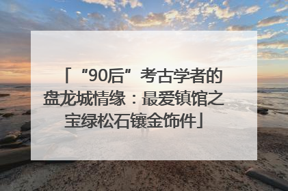 “90后”考古学者的盘龙城情缘：最爱镇馆之宝绿松石镶金饰件