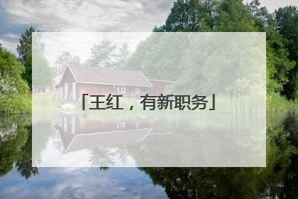 王红，有新职务