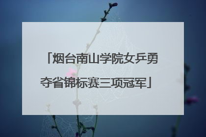烟台南山学院女乒勇夺省锦标赛三项冠军