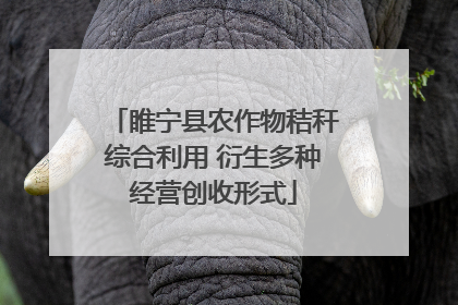 睢宁县农作物秸秆综合利用 衍生多种经营创收形式