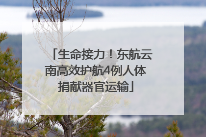生命接力！东航云南高效护航4例人体捐献器官运输
