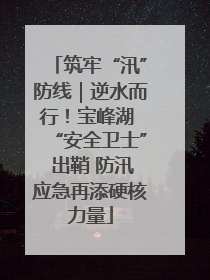 筑牢“汛”防线｜逆水而行！宝峰湖 “安全卫士” 出鞘 防汛应急再添硬核力量