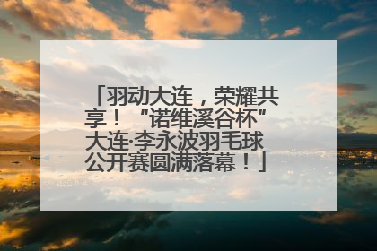 羽动大连，荣耀共享！“诺维溪谷杯”大连·李永波羽毛球公开赛圆满落幕！