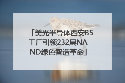 美光半导体西安B5工厂引领232层NAND绿色智造革命