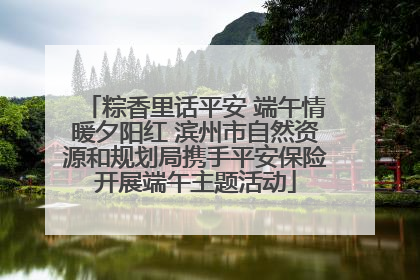 粽香里话平安 端午情暖夕阳红 滨州市自然资源和规划局携手平安保险开展端午主题活动