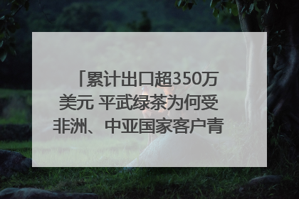 累计出口超350万美元 平武绿茶为何受非洲、中亚国家客户青睐？｜发布会观察