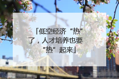 低空经济“热”了，人才培养也要“热”起来