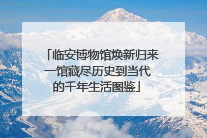 临安博物馆焕新归来 一馆藏尽历史到当代的千年生活图鉴