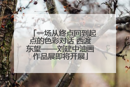 一场从终点回到起点的色彩对话 西渡东望——刘建中油画作品展即将开展