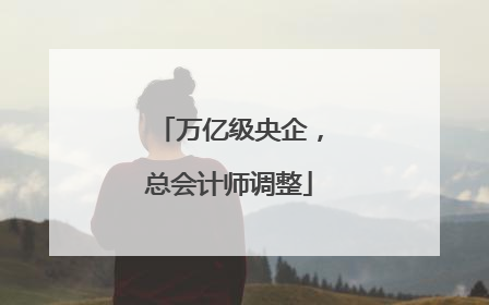万亿级央企，总会计师调整
