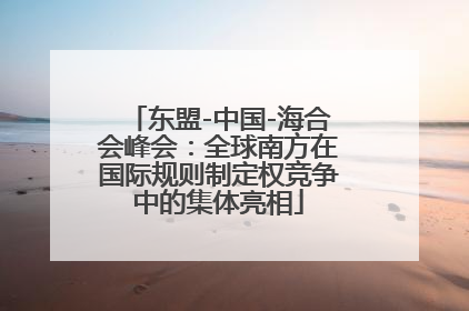 东盟-中国-海合会峰会：全球南方在国际规则制定权竞争中的集体亮相