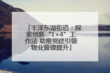 丰泽东湖街道：探索创新“1+4”工作法 助推党建引领物业管理提升