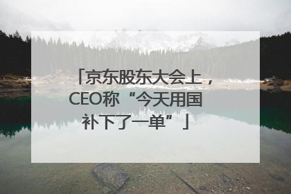 京东股东大会上，CEO称“今天用国补下了一单”