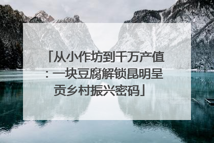 从小作坊到千万产值：一块豆腐解锁昆明呈贡乡村振兴密码