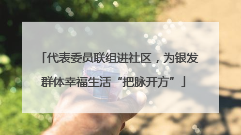 代表委员联组进社区，为银发群体幸福生活“把脉开方”