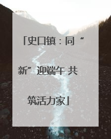 史口镇：同“新”迎端午 共筑活力家