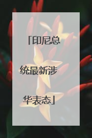 印尼总统最新涉华表态