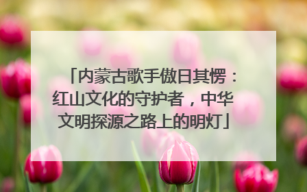 内蒙古歌手傲日其愣：红山文化的守护者，中华文明探源之路上的明灯