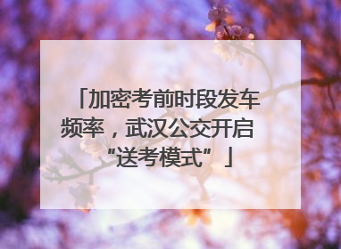 加密考前时段发车频率，武汉公交开启“送考模式”