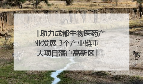 助力成都生物医药产业发展 3个产业链重大项目落户高新区