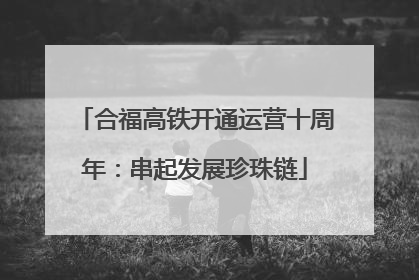 合福高铁开通运营十周年：串起发展珍珠链