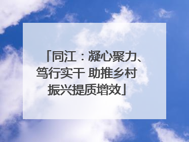 同江：凝心聚力、笃行实干 助推乡村振兴提质增效