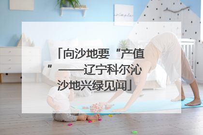 向沙地要“产值”——辽宁科尔沁沙地兴绿见闻
