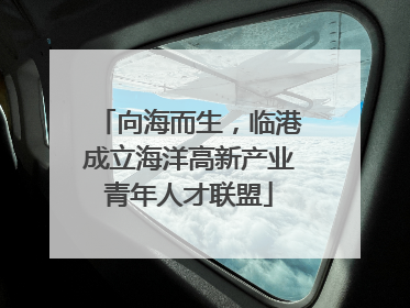 向海而生，临港成立海洋高新产业青年人才联盟