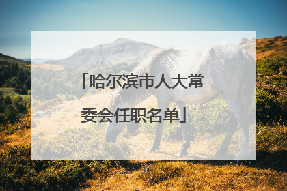 哈尔滨市人大常委会任职名单