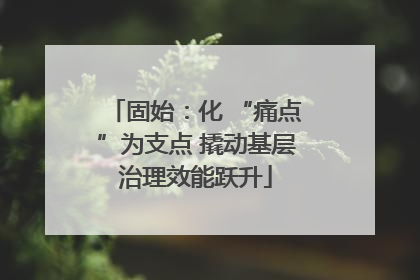 固始：化 “痛点”为支点 撬动基层治理效能跃升