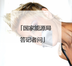 国家能源局答记者问