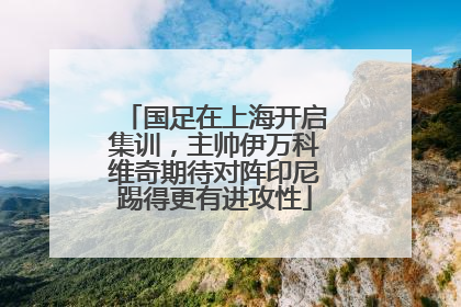 国足在上海开启集训，主帅伊万科维奇期待对阵印尼踢得更有进攻性