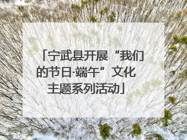 宁武县开展“我们的节日·端午”文化主题系列活动