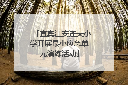 宜宾江安连天小学开展最小应急单元演练活动