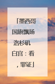 墨西哥国旗飘扬洛杉矶 白宫：看，罪证