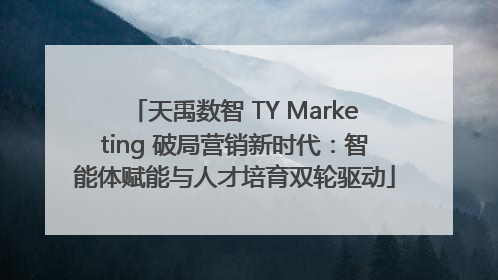 天禹数智 TY Marketing 破局营销新时代：智能体赋能与人才培育双轮驱动