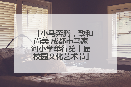 小马奔腾，致和尚美 成都市马家河小学举行第十届校园文化艺术节