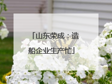 山东荣成：造船企业生产忙