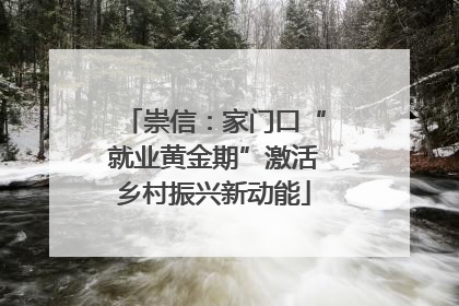 崇信：家门口“就业黄金期”激活乡村振兴新动能