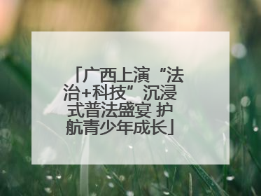 广西上演“法治+科技”沉浸式普法盛宴 护航青少年成长