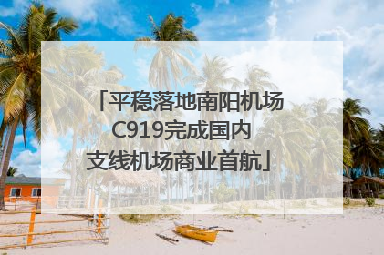 平稳落地南阳机场 C919完成国内支线机场商业首航