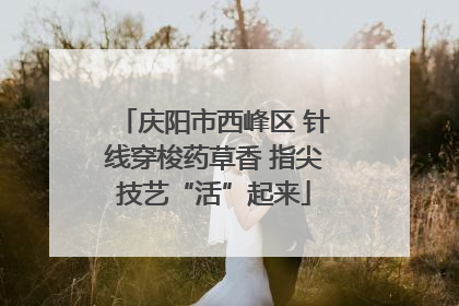 庆阳市西峰区 针线穿梭药草香 指尖技艺“活”起来