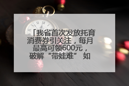 我省首次发放托育消费券引关注，每月最高可领600元，破解“带娃难” 如何不负所“托”？