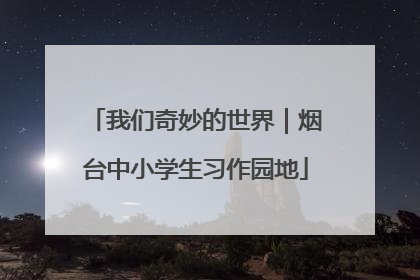 我们奇妙的世界｜烟台中小学生习作园地